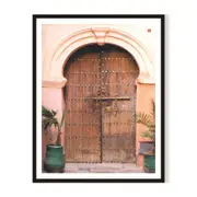 Welcome Framed Printed Wall Art - Black