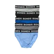 Bonds 5 Pack Mens Assorted Colour Cotton Hipster Briefs Comfy Undies Underwear M8DM5T 01K