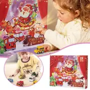 Christmas Countdown Calendar Blind Surprise Tearaway Toy Pull Back Car Toy