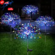 Solar Firework Lights 4 Pack, 480 LED, 8 Modes, Outdoor Garden Patio Decor