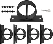 Rope Fence Bracket - Rope Railing Hooks | Wall Mount Hanger | Sturdy Wall Mount Hanger | Easy Installation Hardware for Decks Gardens Docks Railing | Garden Deck Dock Railings Barrier System Secure