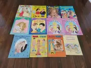 Lot (12) UNCUT Vintage Paper Doll Books, Golden Whitman ALL UNUSED