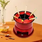 Cast Iron Fondue Pot Set Multifunction Household for Outdoor Kitchen Wedding
