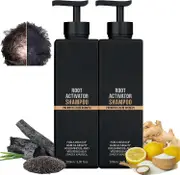 Root Activator Shampoo, Mane Root Activator Shampoo, Shampoo Root Activator Promotes Hair Growth For Men Hair Thickening Shampoo 2pcs