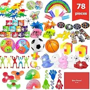 78 Pcs Party Favours for Kids Prize Box for Classroom 6-8 8-12, Birthday Gifts Toys, Treasure Chest Toys, Carnival Prizes, Kids Classroom Rewards, Stocking Stuffers, Goodie Bag Items for Kids