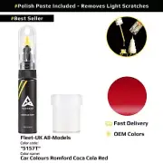 Touch up Paint for Fleet UK All Models Code: 5157T Colours Romford Coca Cola Red