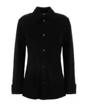 Bottega Veneta Matt Fluid Jersey Shirt IT40,IT38,IT36 black