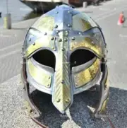 18GA Steel Medieval LUXURY Norman Viking Helmet Replica Knight