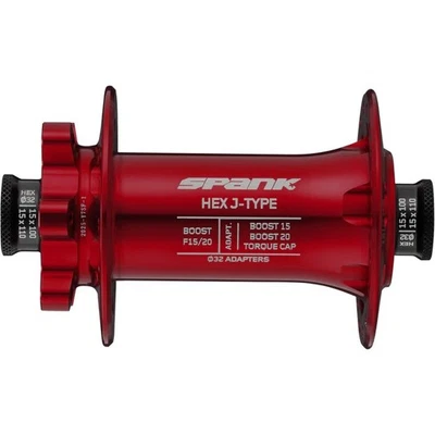 Spank HEX J-TYPE Boost F15/20 Front Hub Red