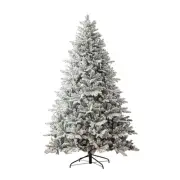 Encrypted Snowy Christmas Tree 5FT 1.5M Lush 645 Tips Metal Stand Easy Assemble