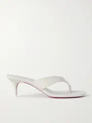 [Christian Louboutin] Christian Louboutin - Raratonga 55 Leather Sandals - White - IT36 IT 36 White