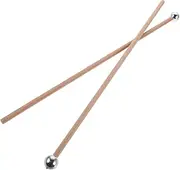 Hoement 2pcs Percussion Sticks For Xylophone: Metal Head Mallets With Short Handle - Ethereal Drumstick Percussion Drumstick For Chime