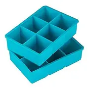 Webake 2 Inch Large Ice Cube Trays, Flexible Silicone Ice Cube Tray for Whiskey,