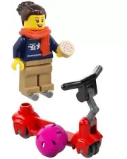 NEW Official Lego Holiday Ice Skater Minifigure & Skooter Mini set
