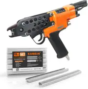 Kamsin K-SC7C 15 Gauge Pneumatic Hog Ring Gun Kit 3/4-Inch Crown Air Power Hog R