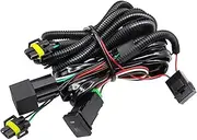 TGMGADANTV Car Fog Light Wiring Harness H11 Socket Wire + Switch with LED Indicators at Relay 40A FCompatible with Ford for Renault for Citroen for Peugeot Metal Wire