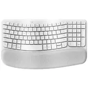 Logitech Wave Keys Wireless Ergonomic Keyboard Off-White