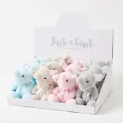 Jiggle & Giggle Elephants Cuddle Plush Animal Baby/Infant Stuffed Toy Assort