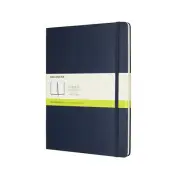 Moleskine Sapphire Blue Notebook Office/Student Pad XL Plain Classic Hard Cover