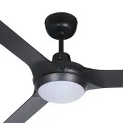 Ventair Spyda 62" ABS 3 Blade AC Ceiling Fan with 20W LED Tri Colour Light
