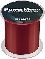 RUNCL PowerMono Fishing Line, Monofilament Fishing Line 300/500/1000Yds - Ultimate Strength, Shock Absorber, Suspend in Water, Knot Friendly - Mono Fishing Line 3-35LB, Low- & High-Vis Available