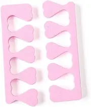 FOMIYES Finger Toe Nail Separators 20 Pairs Foam Toe Dividers for Simple Design for Nail Art and Manicure Random Color