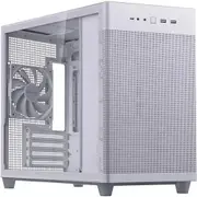 Asus AP201 ASUS PRIME CASE TG Computer Case - Micro ATX, Mini ITX Motherboard Supported - Tower - Tempered Glass - White - 1 x 120mm Fan(s) Installed