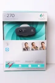Logitech C270 720p HD Webcam with Built-in Mic - New In Box