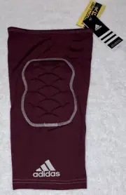 ADIDAS Techfit Ironskin Padded Knee Maroon Basketball Sleeve NEW Mens Sz M XL