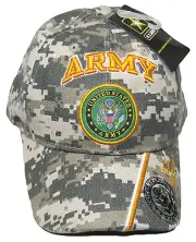 U.S. Army Green Emblem ACU Digital Camo Official Embroidered Cap Hat CAP601MC