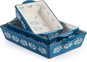 [Wisenvoy] Baking Dish Ceramic Lasagna Pan Casserole Dish 3-Piece Bakeware Sets Baking Dishes Baking Set Baking Dish Set