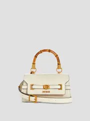 GUESS Women's White Sibel Top Handle Bag