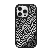 iPhone 16 Pro Mirror Case MagSafe Compatible Black & White Infinite Drip