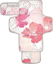 Reusable Diaper pad Changing mat with Tissue Pocket Portable Baby Changing pad with Built-in Pillow