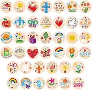 600pcs Christian Religious Round 1" Jesus Stickers for Kids, Adults - Inspirational Faith Stickers for Art, Crafts, Easter Decor (Drawing Style)