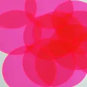 Round Vinyl Shape No Hole 70mm Hot Pink Go Go Fluorescent Edge Glow