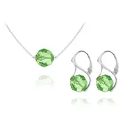 Peridot Round Bead Fine Jewellery Set