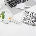Liquid Shape Square Mirror Mini Hand-held Desktop Cosmetic Mirror Makeup Tool