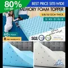 STARRY EUCALYPT Memory Foam Mattress Topper Cool Gel Bamboo Cover 5/8/10/12cm