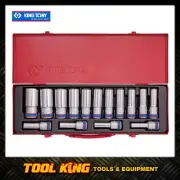 KING TONY 15pc Deep Socket set Metric 4215MR
