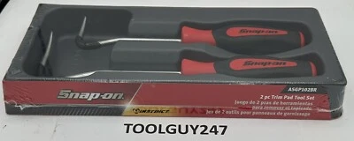 SNAP ON TOOLS USA ASGP102BR 2 pc RED Instinct Non-Marring Trim Pad Tool Set NEW+