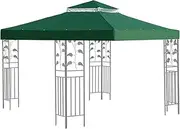 Gazebo Cover | Replacement Gazebo Canopy Top,Hardtop Roof 10X10Ft Shade for Grill Patio Barbeque Outdoor Backyard Use
