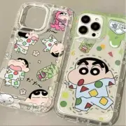 Crayon ShinChan Clear Phone Case for iPhone 15, 14, 13, 12 Mini, 11 Pro Max