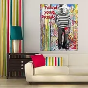 Pablo Picasso Wall Art Picasso Picture Street Art Banksy Graffiti Paintings Canvas Art For Home Office Bedroom Framed