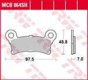 TRW Lucas Sintered lining MCB864SH