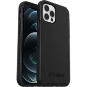 O-OtterBox Apple iPhone 12/12 Pro Symmetry Series Case - Black, Raised Edges