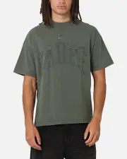 [CARRE] Carre Con-star Oversized T-shirt Rinsed Moss Green - Size M M Rinsed Moss Gre