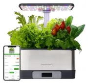 8-Pod Smart Hydroponic Growing System, Indoor Garden with WiFi App, 24W LED
