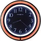Howard Miller Wall Clock 5"x8.75"x18" Neon w/Alarm+Date Display+Lighted Indoor