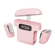 Wireless Lavalier Microphone for iPhone Android, Noise Cancellation iPhone Microphones for Video Recording Vlogging (Pink)
